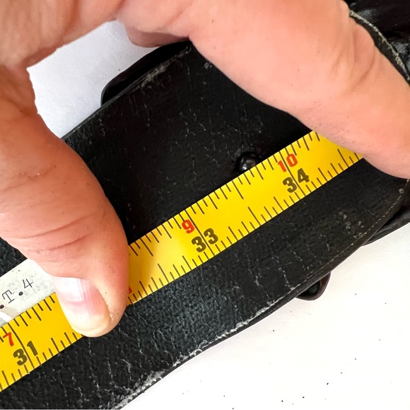 Vintage Elephant Buckle & Leather Belt Set of 2 - Picture 16 of 16